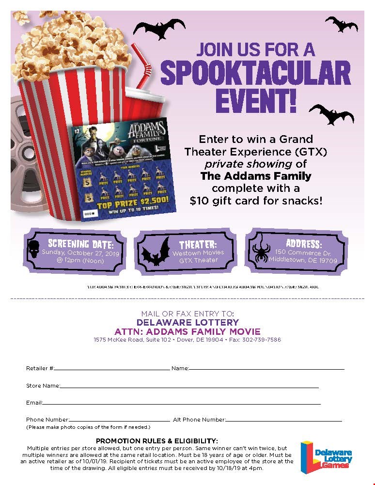 Addams Family promotion